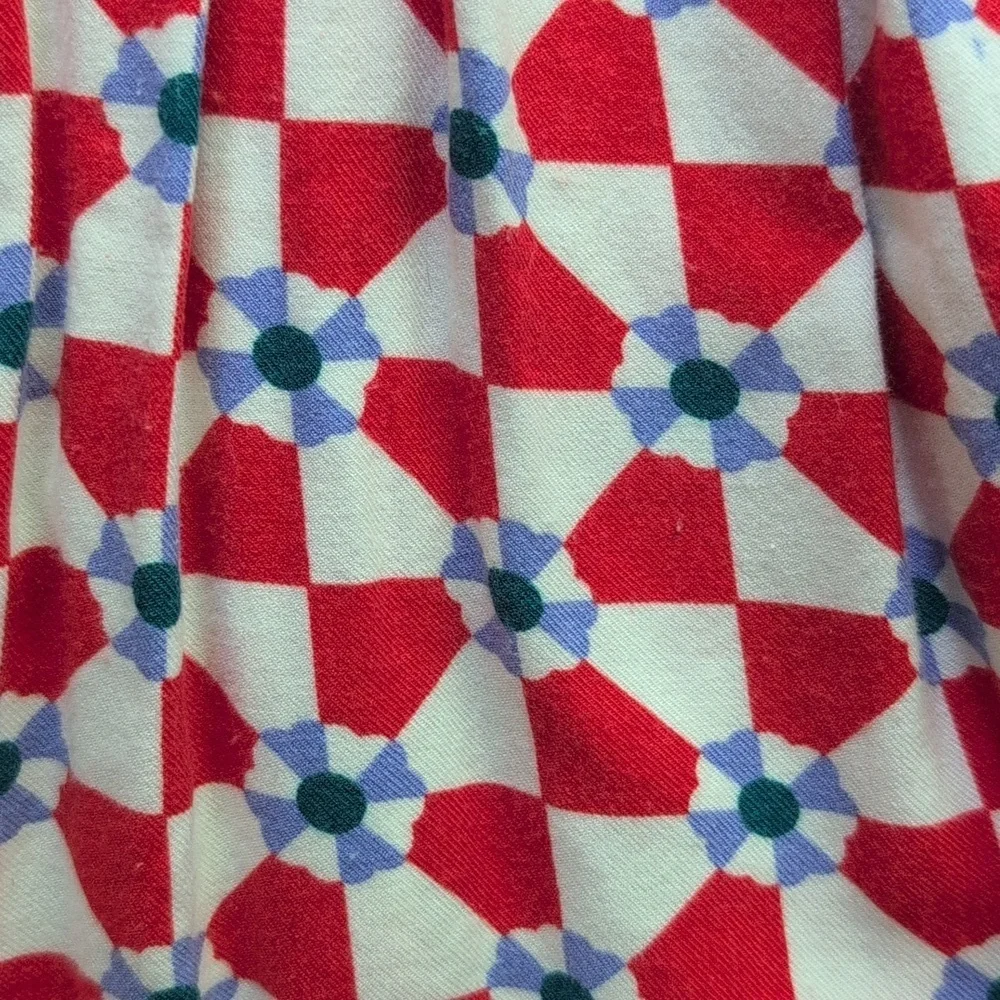 Hanna Andersson 2T Checkerboard Square Neck Woven Dress
